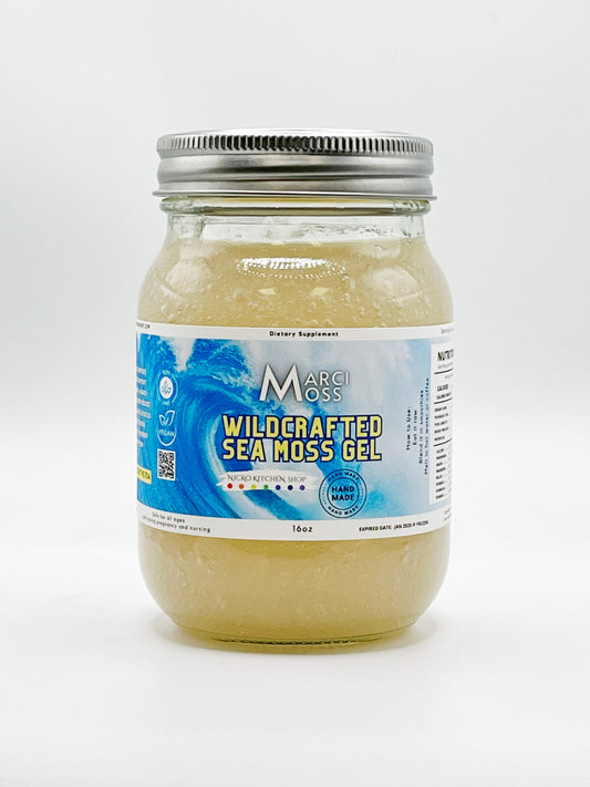Wildcrafted Sea Moss Gel | MarciMoss  | 16oz Jar