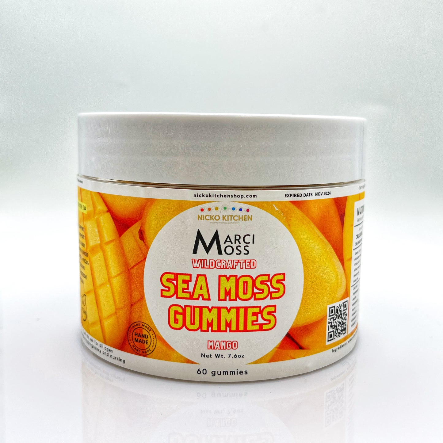 Mango Sea Moss Gummies | 60 Wildcrafted Gummy Vitamins