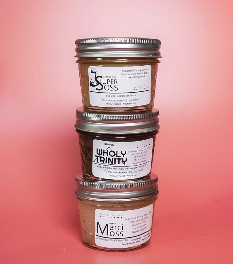 Sea Moss Gel Starter Kit with WholyWater Soursop Detox Tea | Bundle