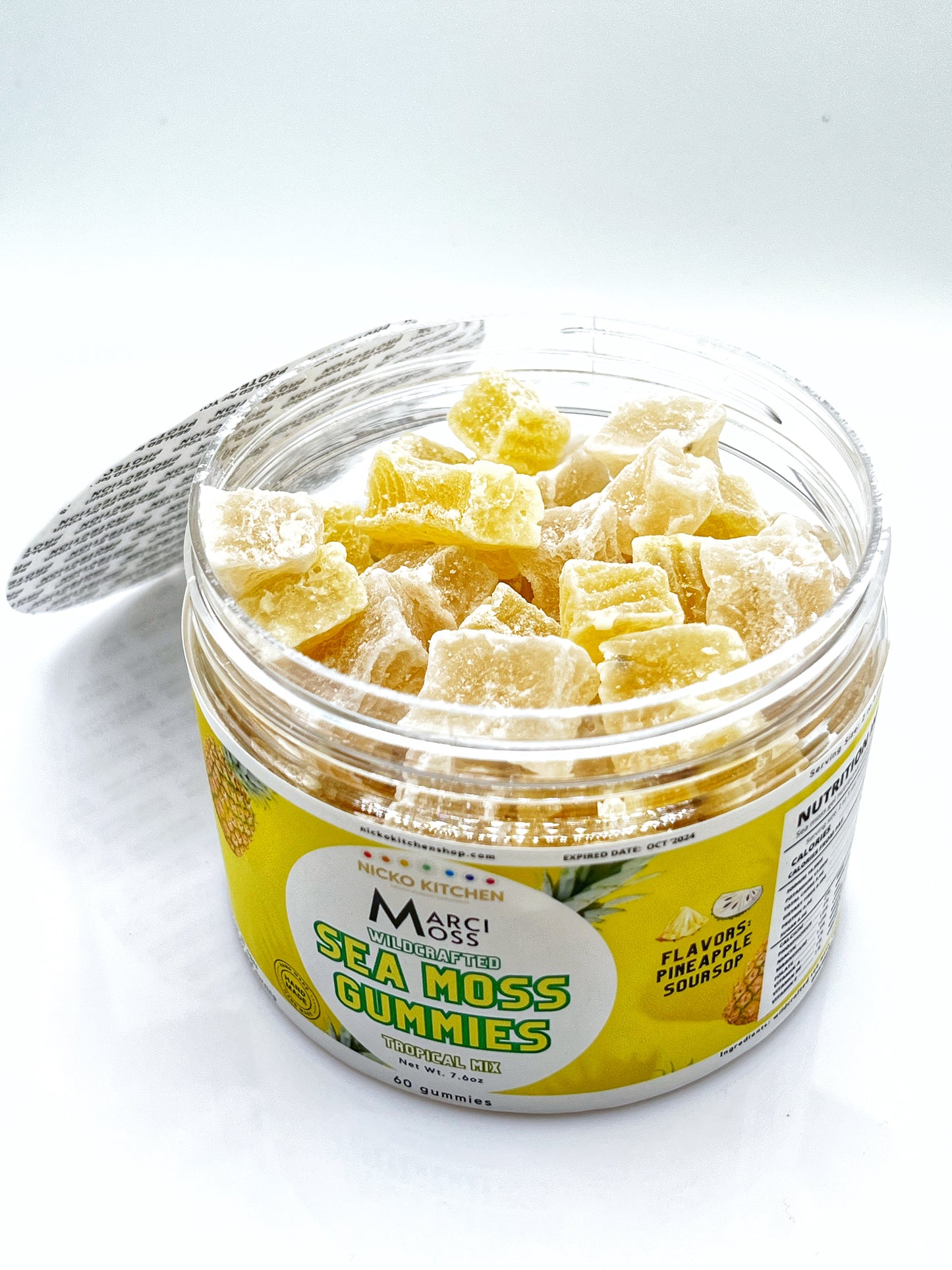 Wildcrafted Sea Moss Gummy Vitamins | Soursop and Pineapple | Tropical Mix