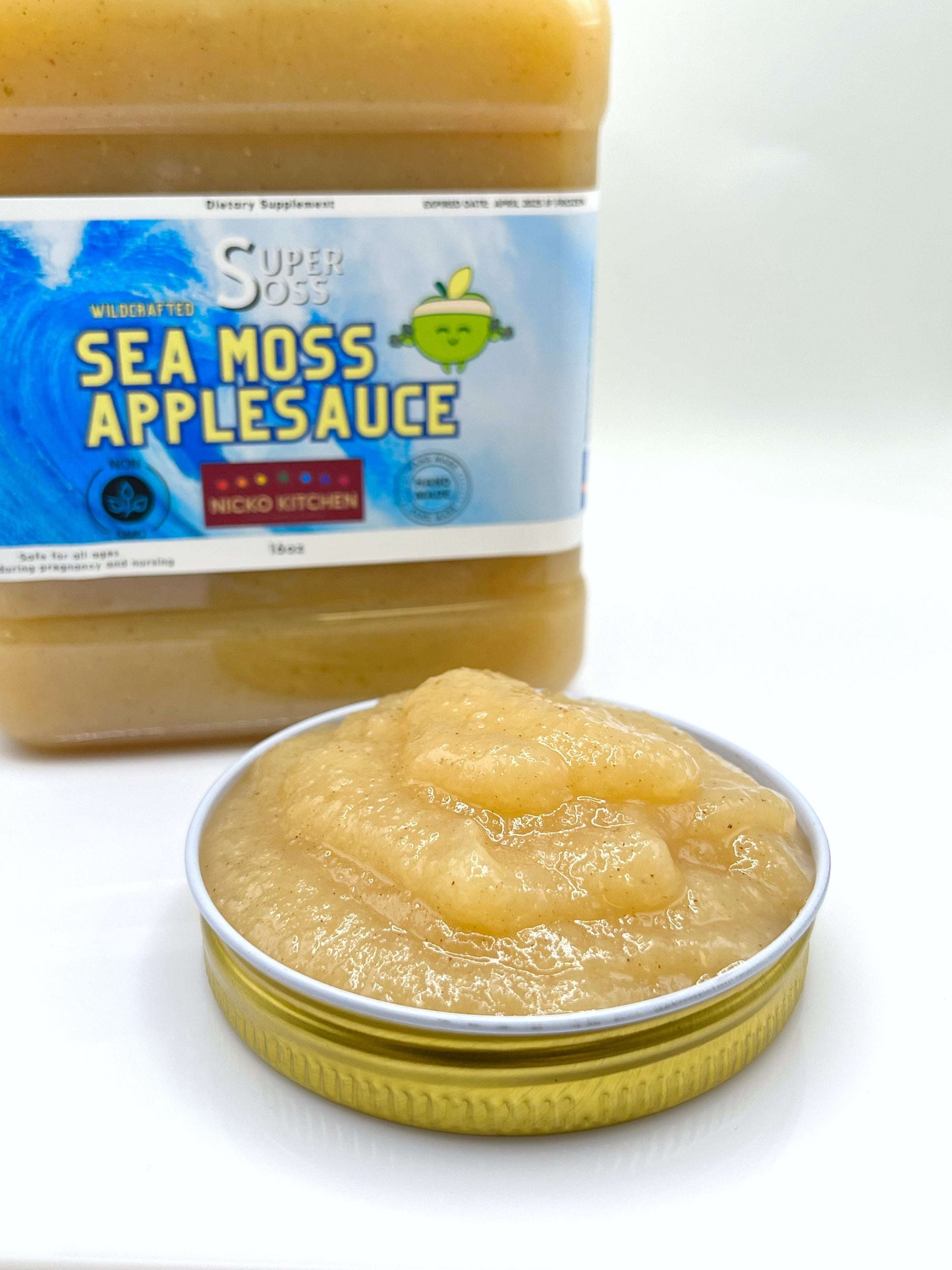 SuperSoss Sea Moss Gel Applesauce Snack | 32 oz | Recurring Delivery Subscription