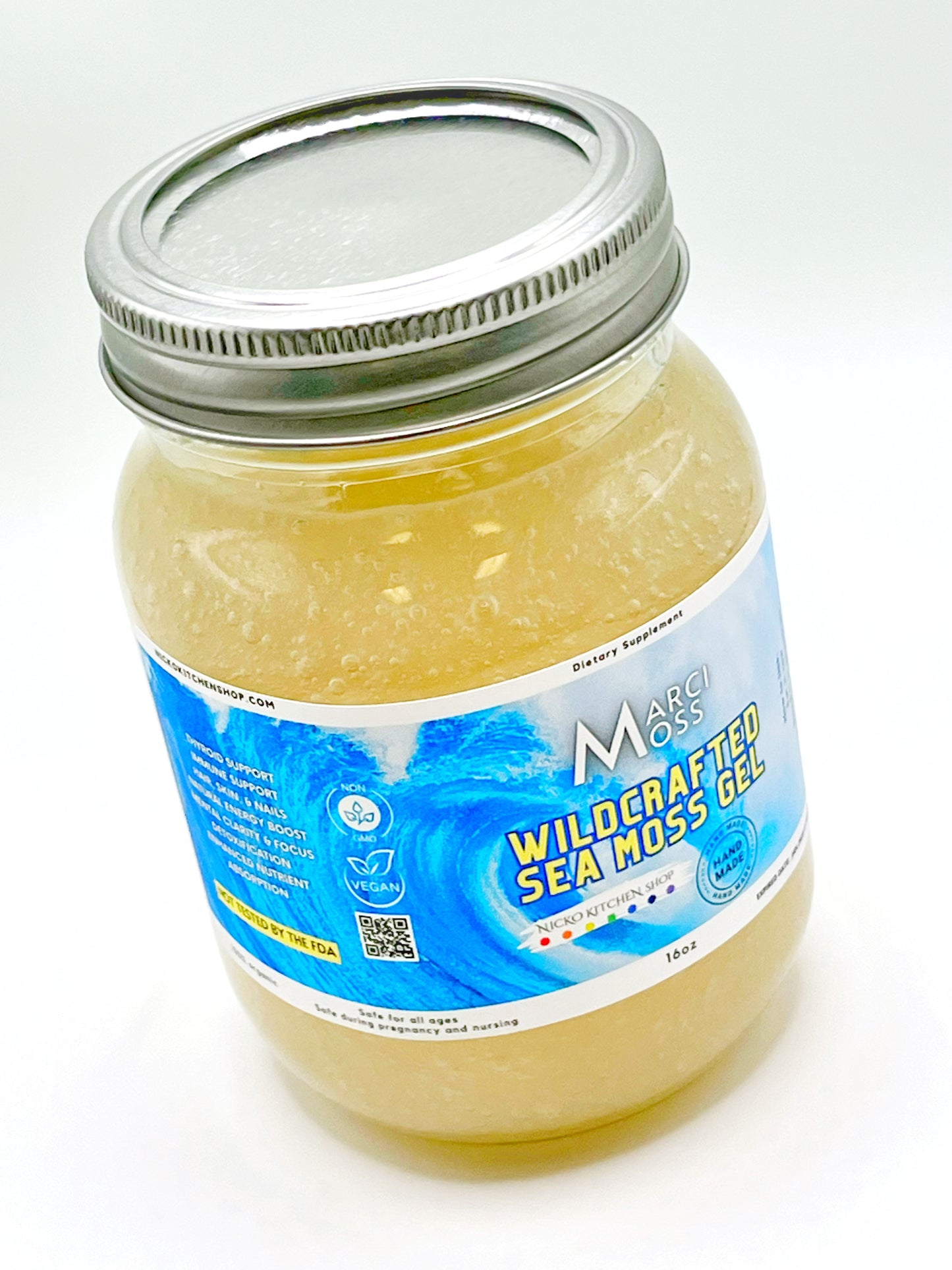 Wildcrafted Sea Moss Gel | MarciMoss  | 16oz Jar