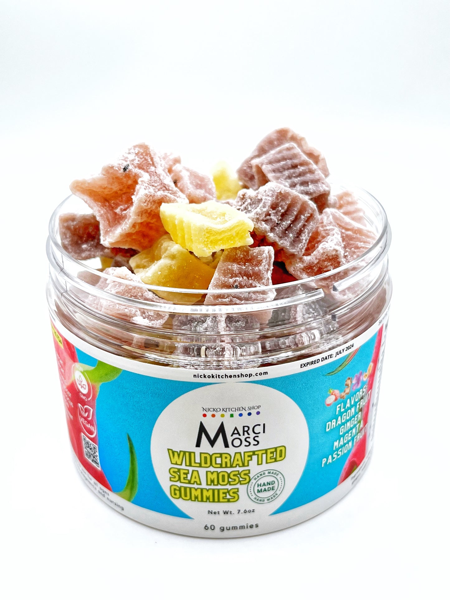 Wildcrafted Sea Moss Gummies | Original Mix | Dragon Fruit