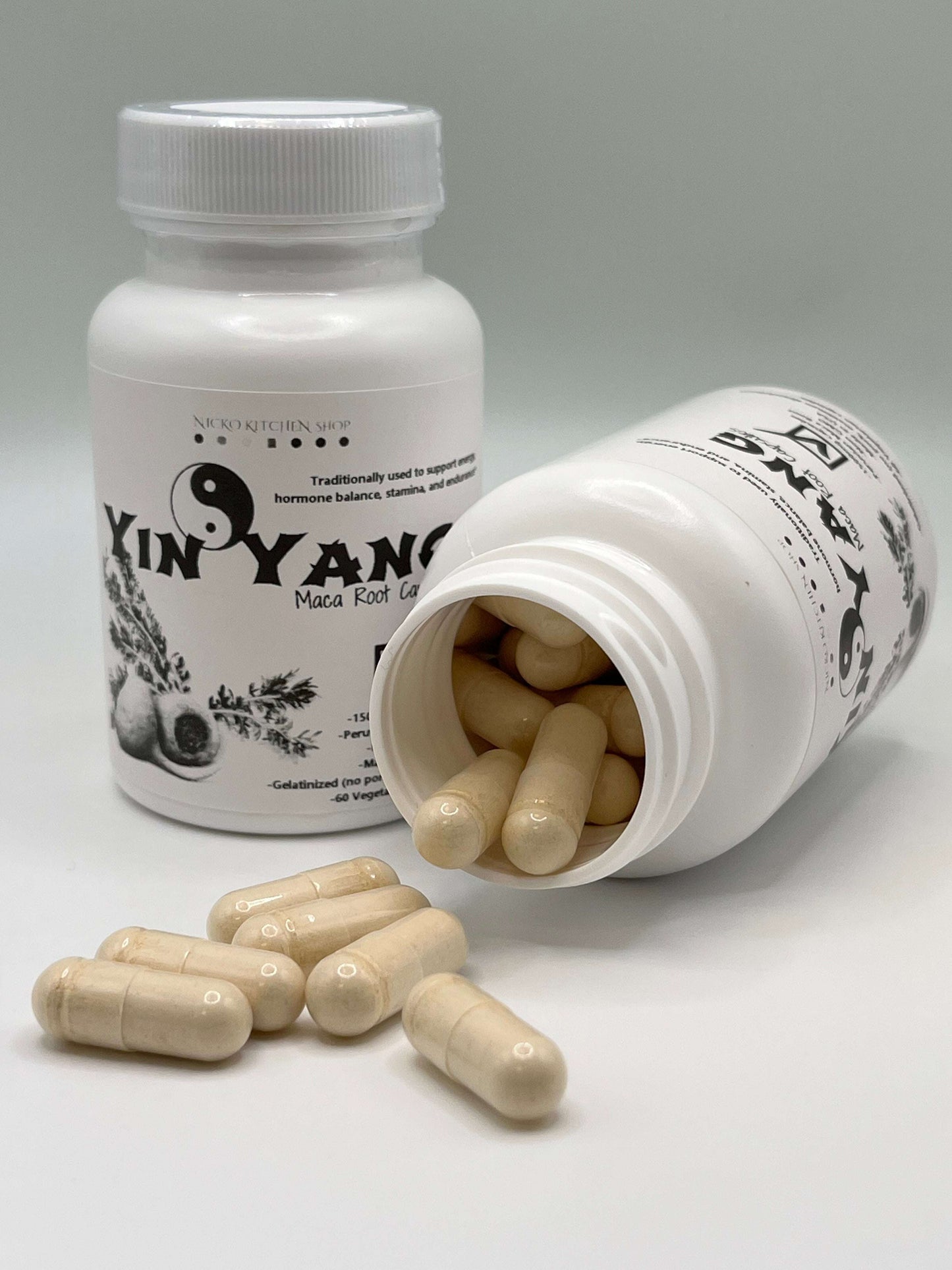 Maca Root Capsules | Yin Yang | 1500mg 60 capsules