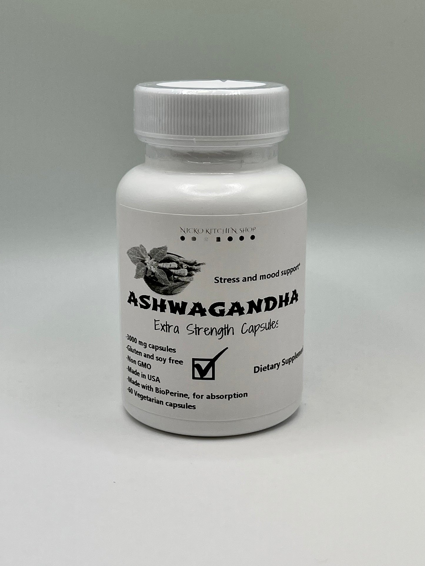 Ashwagandha Root Capsules | 3000mg | 60 Capsules