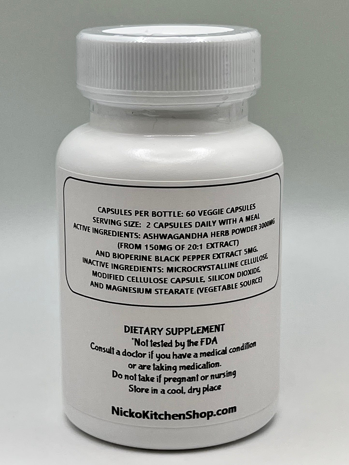 Ashwagandha Root Capsules | 3000mg | 60 Capsules