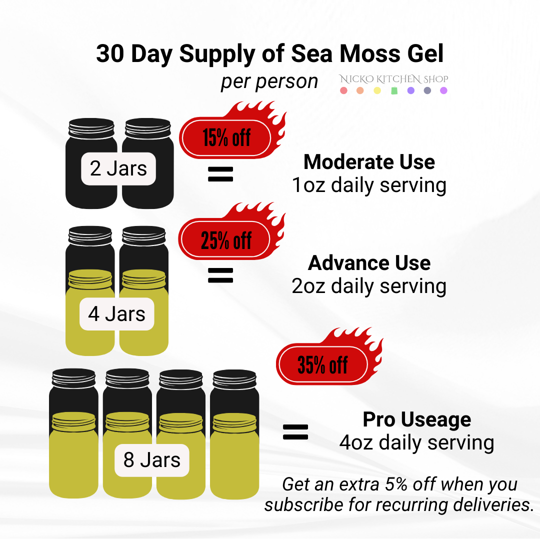 SuperSoss Sea Moss Gel Applesauce Snack | 32 oz Jar