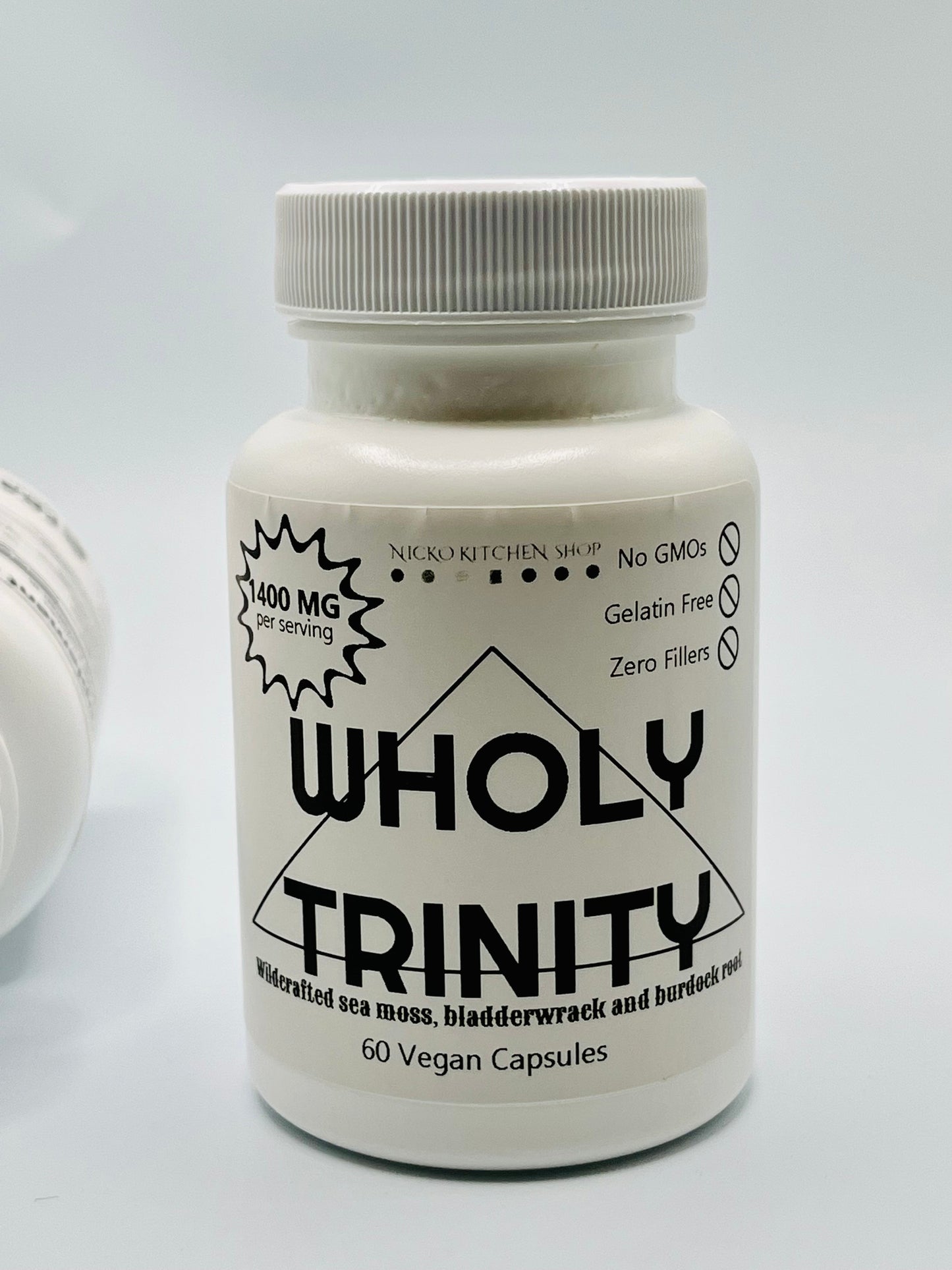 WholyTrinity Sea Moss Capsules | with Bladderwrack and Burdock Root | 60 pills | Recurring Delivery