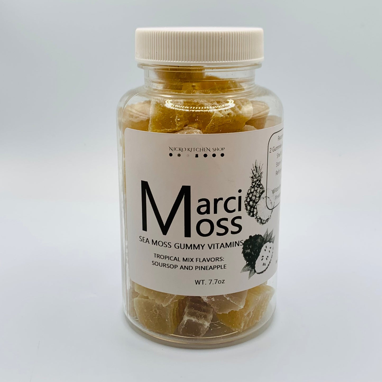 Wildcrafted Sea Moss Gummy Vitamins | Soursop and Pineapple Gummies | Recurring Delivery