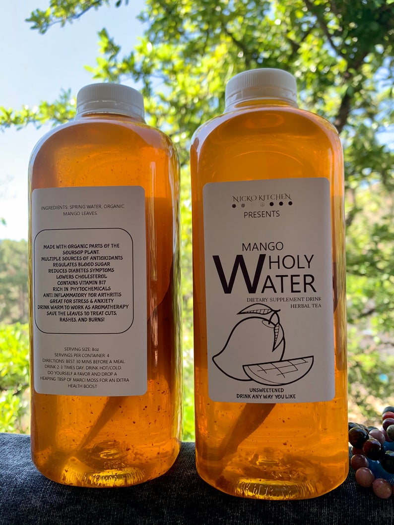 WholyWater | Soursop Herbal Tea 32 oz | Pack of 2