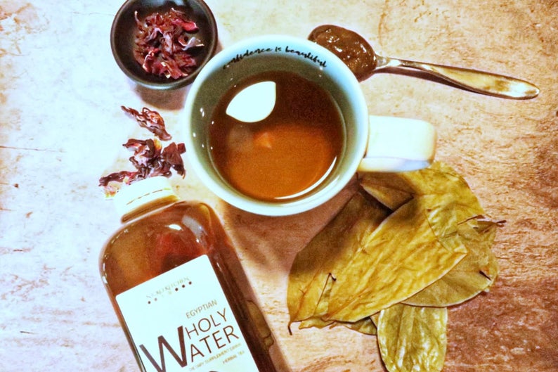 Wholy Bundle | Sea Moss Gel with Bladderwrack and Burdock + Soursop Detox Tea Bottles