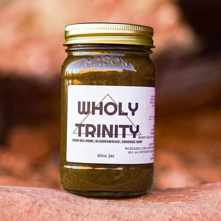 Wholy Bundle | Sea Moss Gel with Bladderwrack and Burdock + Soursop Detox Tea Bottles