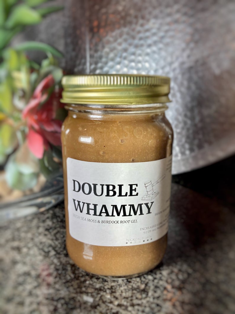 DoubleWhammy | Sea Moss and Burdock Root Gel | Wildcrafted | 16oz