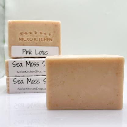 Pink Lotus Sea Moss Soap | Natural Bar Soap