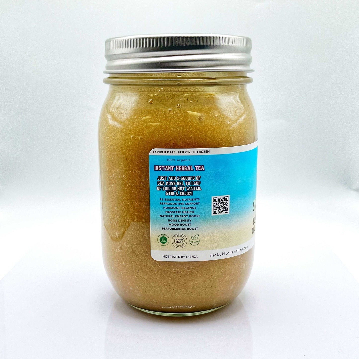 Black Maca Root Sea Moss Gel | Yang (for him) | Wildcrafted