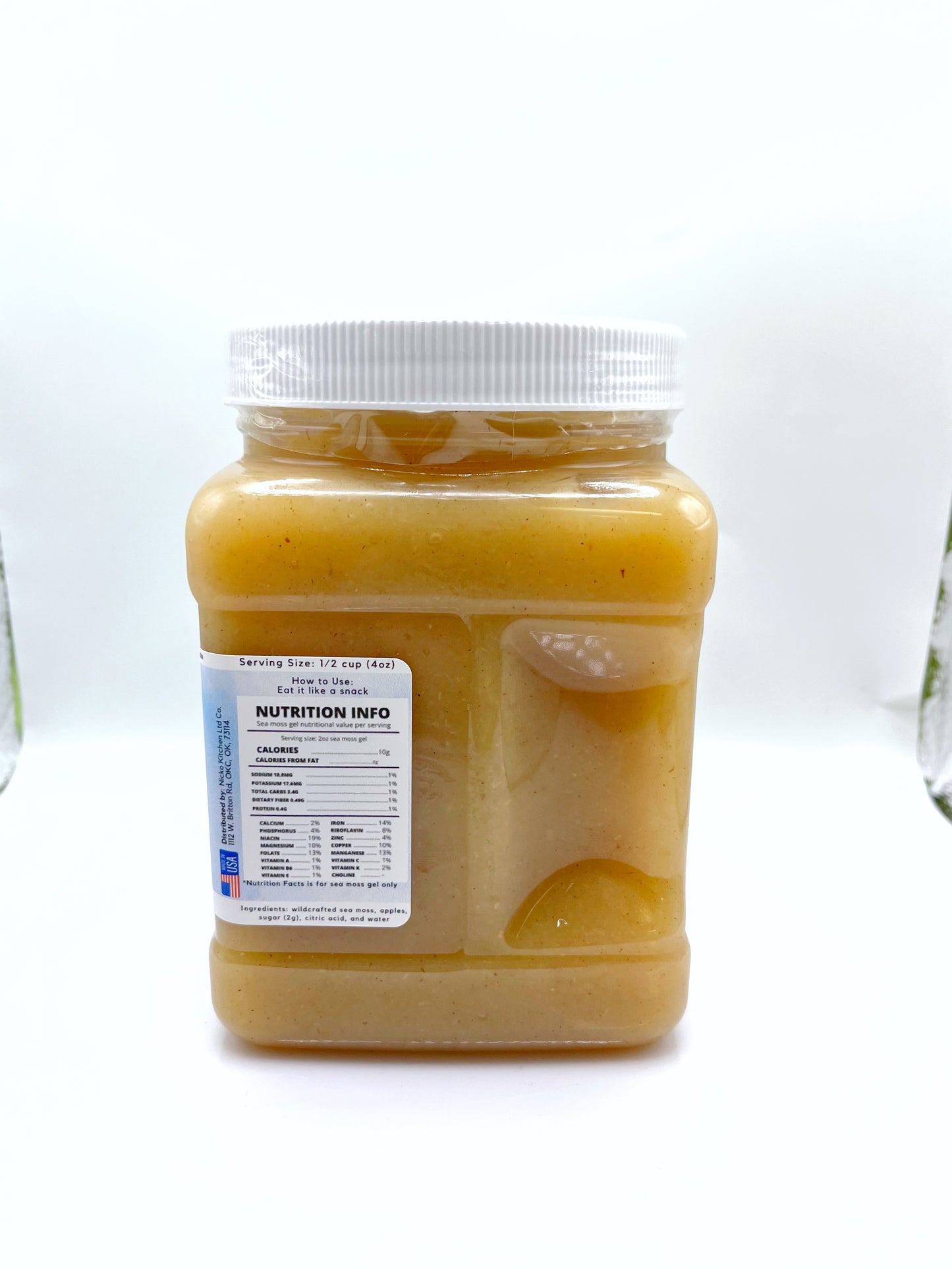 SuperSoss Sea Moss Gel Applesauce Snack | 32 oz Jar |  Recurring Delivery