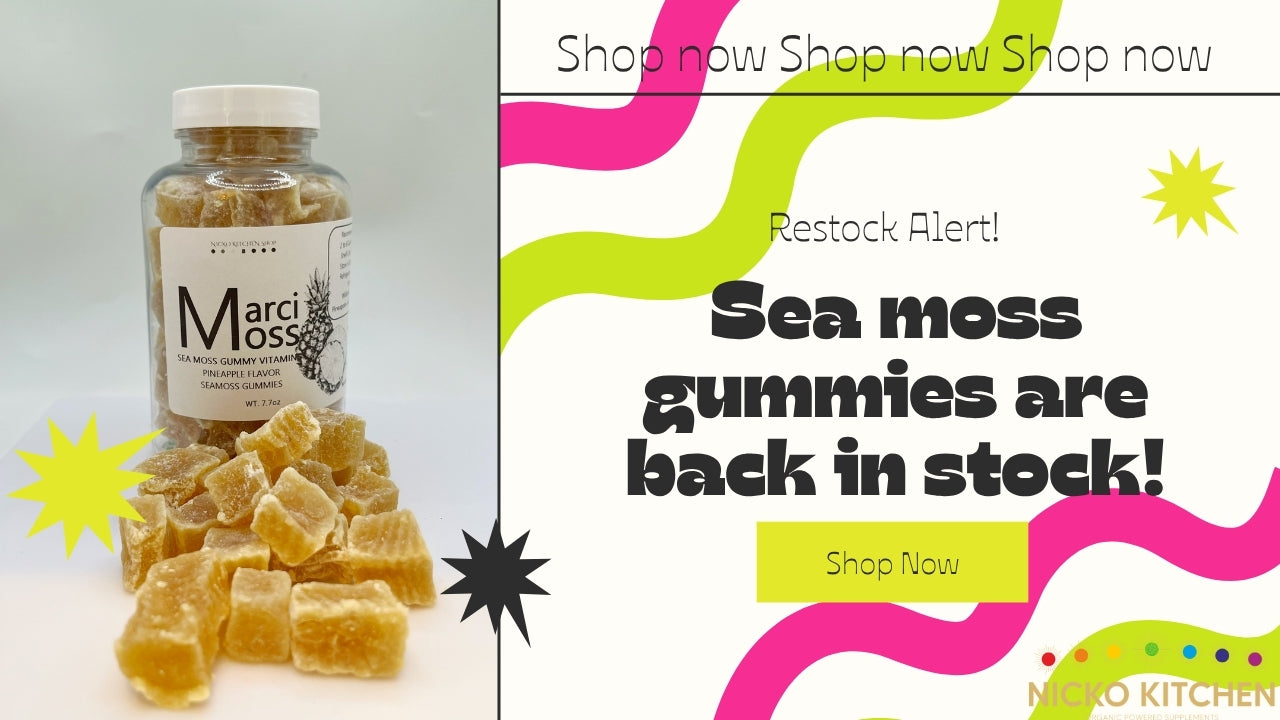 Nicko Kitchen Shop | Sea Moss Gel | Soursop Tea | Black Owned