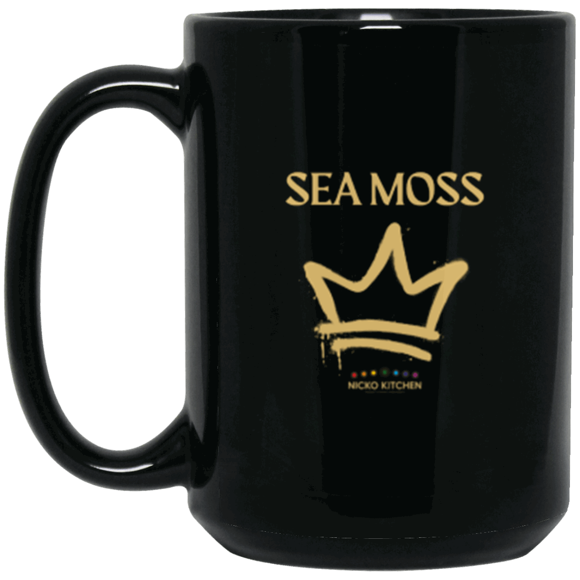 Sea Moss Royalty 15oz Black Mug