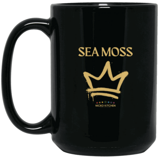 Sea Moss Royalty 15oz Black Mug