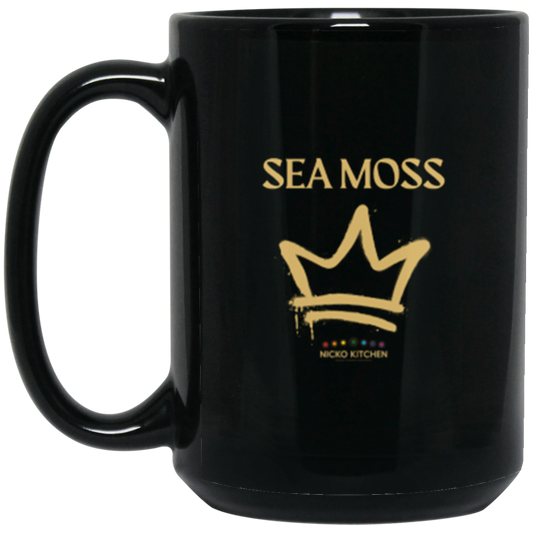 Sea Moss Royalty 15oz Black Mug