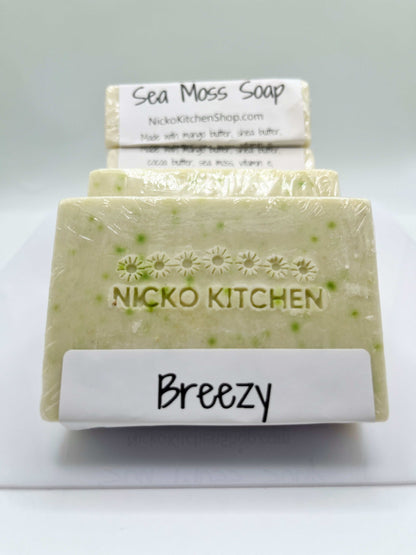Breezy Sea Moss Soap | Scented Natural Soap