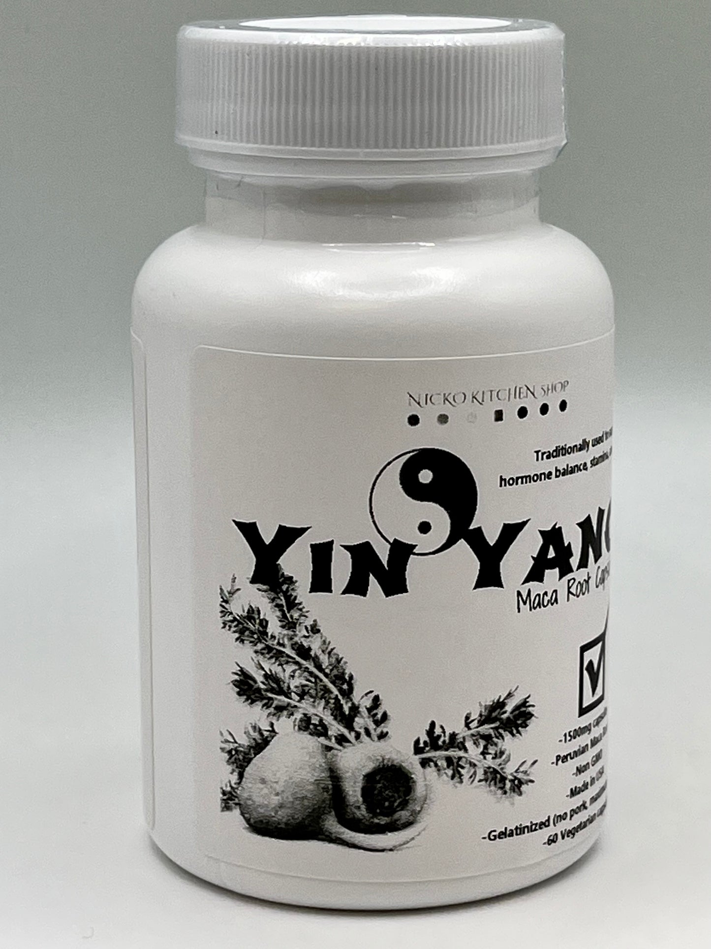 Maca Root Capsules | Yin Yang | 1500mg 60 capsules