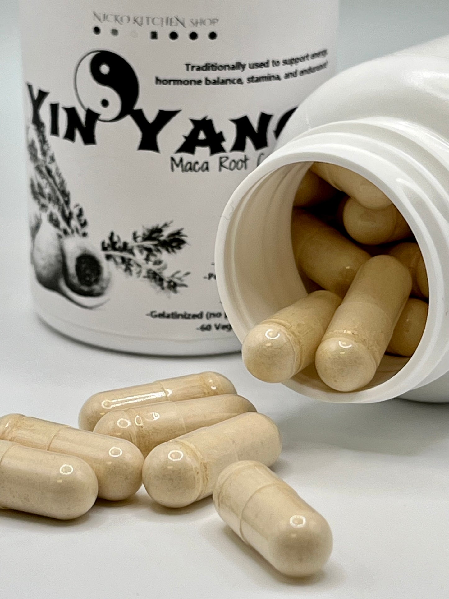 Maca Root Capsules | Yin Yang | 1500mg 60 capsules
