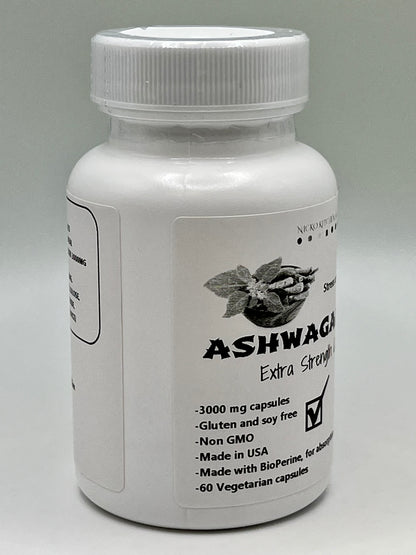 Ashwagandha Root Capsules | 3000mg | 60 Capsules