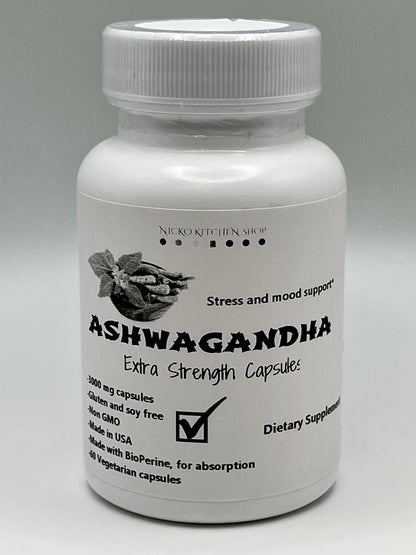Ashwagandha Root Capsules | 3000mg | 60 Capsules