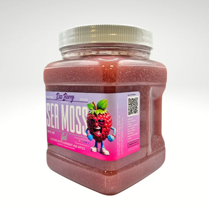 RazBerry Apple Sea Moss Gel | Flavored Elderberry Sea Moss