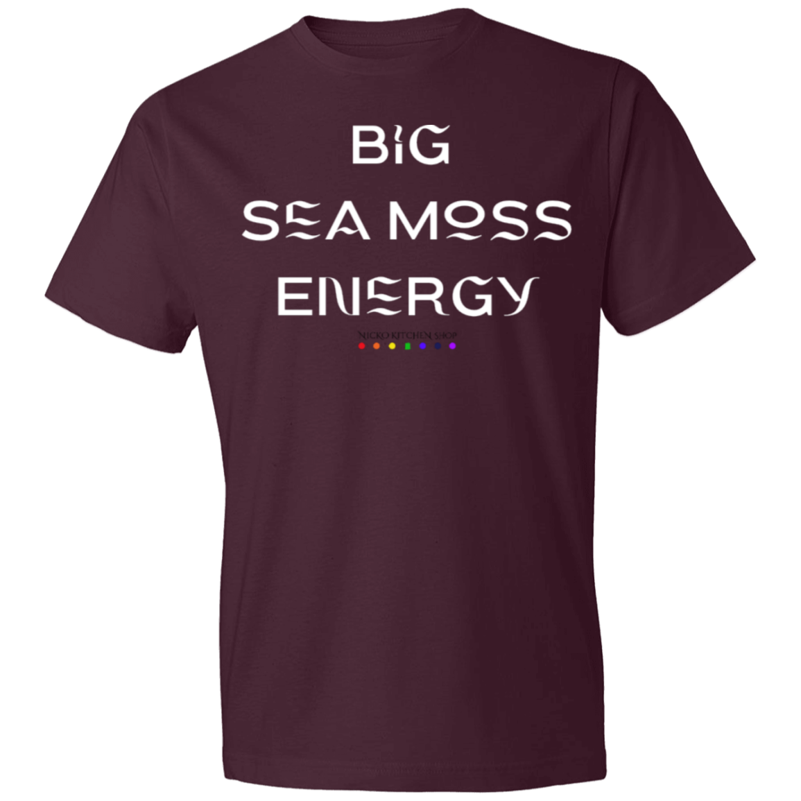 Big Seamoss Wavy T-Shirt - White Text