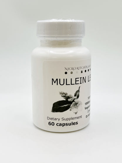 Mullein Leaf Capsules | High Potency | Dr Sebi Diet