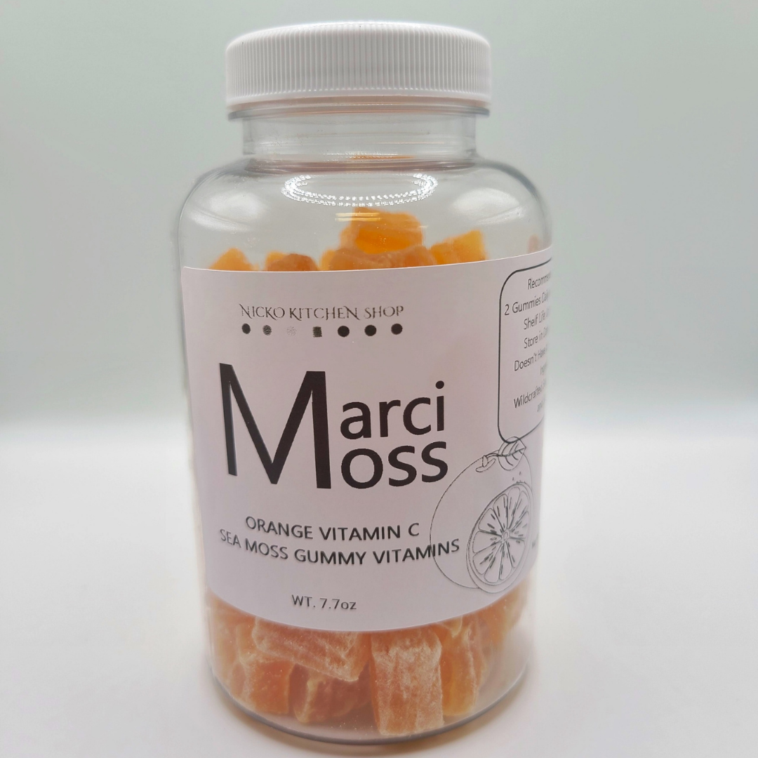 Vitamin C Sea Moss Gummies | Gelatin Free | Orange Flavor