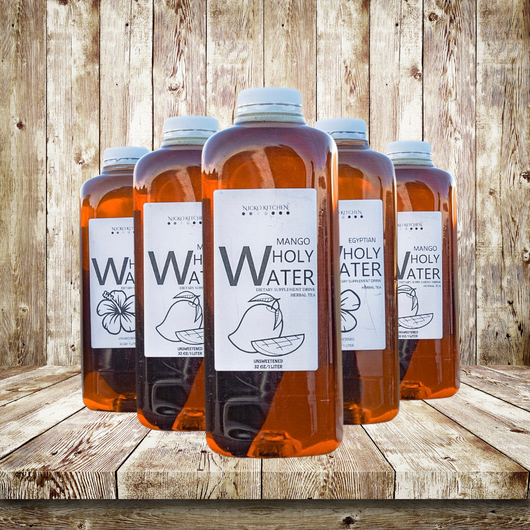 WholyWater Subscription Bundle | Soursop Detox Tea | 32oz Bottles | 5 Pack